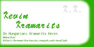 kevin kramarits business card